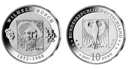 10 €-Münze "Wilhelm Busch"