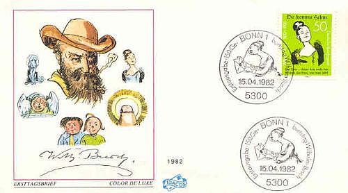 Ersttagsbrief zum 150. Geburtstag