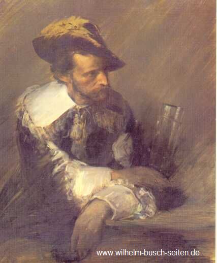 Mann in Tracht mit Glas